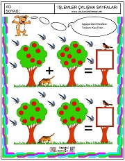 Ağaşlardaki elmaların toplamı kaç eder